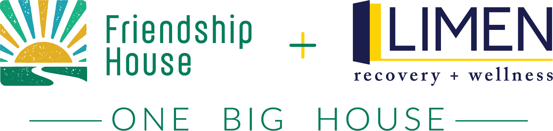 Friendship House + Limen Recovery + Wellness - One Big House logo